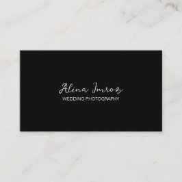 白黒結婚写真用名刺 名刺