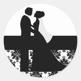 白黒結婚夫婦の封印 ラウンドシール