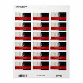 白黒結婚差出人住所 ラベル (フルシート)