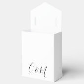 白黒結婚式の引き出物ボックス フェイバーボックス (オープン)