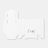 白黒結婚式の引き出物ボックス フェイバーボックス (折り畳みなし)