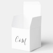 白黒結婚式の引き出物ボックス フェイバーボックス (オープン)