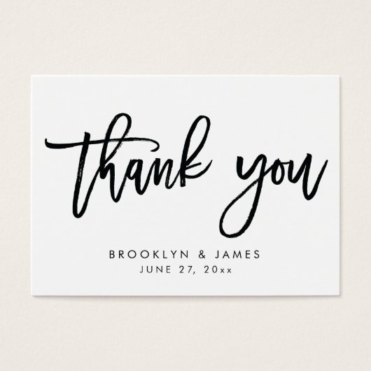 白黒結婚式の引き出物ラベルカード (正面)