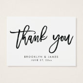 白黒結婚式の引き出物ラベルカード (裏面)