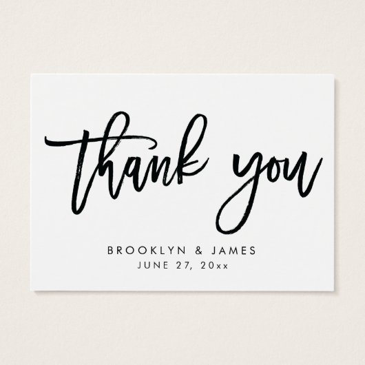 白黒結婚式の引き出物ラベルカード (裏面)