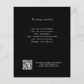 白黒結婚式プログラム詳細QRコード (裏面)