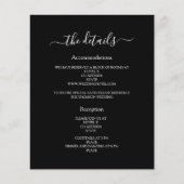 白黒結婚式プログラム詳細QRコード (正面)