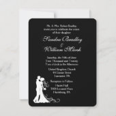 白黒結婚式招待状 招待状 (正面)