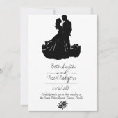 白黒結婚式招待状 招待状 (正面)