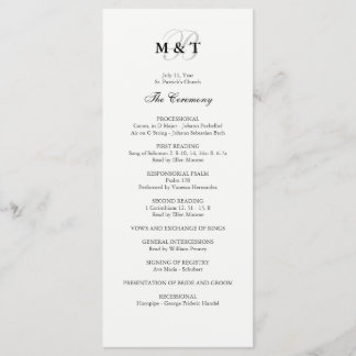 白黒結婚式 プログラム