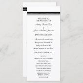 白黒結婚式 プログラム (正面/裏面)