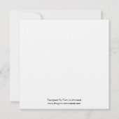 白黒結婚式"保存日付" セーブザデート (裏面)