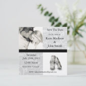 白黒結婚式"保存日付" セーブザデート (スタンド正面)