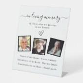 白黒結婚記念碑 台座サイン (正面)