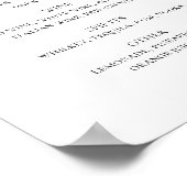 白黒結婚。アルコールシンプル飲料バー ポスター (角)