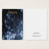 白黒絵を描抽象芸術イヤリング表示カード (正面&裏面)