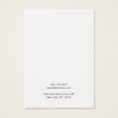 白黒絵を描抽象芸術イヤリング表示カード (裏面)