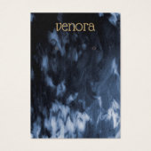 白黒絵を描抽象芸術イヤリング表示カード (正面)