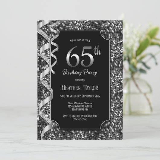 白黒続編65th誕生日パーティー 招待状 (スタンド正面)