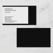 白黒縁どプロフェッショナル名刺 名刺 (正面/裏面)