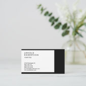 白黒縁どプロフェッショナル名刺 名刺 (スタンド正面)