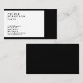 白黒縁どプロフェッショナル名刺 名刺 (正面/裏面)