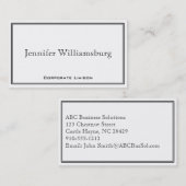 白黒縁どプロフェッショナル名刺 名刺 (正面/裏面)