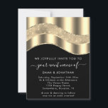 白黒縁ど金ゴールドグリッター波QRコード<br><div class="desc">「すべてエレガント」の特別な結婚イベント招待。詳細な質問はflorencekdesig@gmail.comに送るHave a Day Nr 1!フィレンツクデザイン</div>