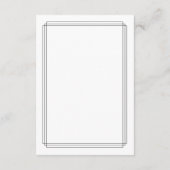 白黒縁ど金金の結婚詳細 エンクロージャーカード (裏面)