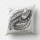 白黒織物 クッション (裏面)