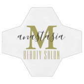 白黒美しいサロンバイアナスタシアモノグラム サッカーボール (フラット)