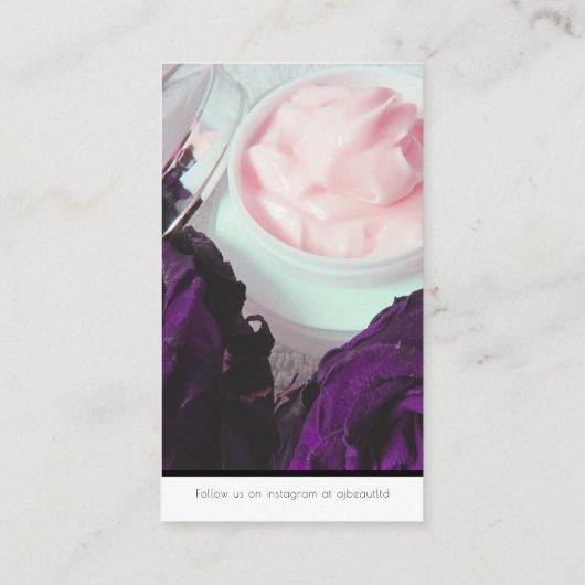 白黒美しい会社の写真カスタム 名刺 (裏面)