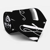 白黒美容師ネックタイ ネクタイ (ロール)