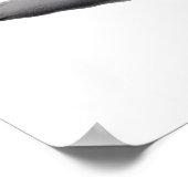 白黒美術プリントマッコウクジラ#12 ポスター (角)