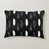 白黒羽 アクセントクッション (裏面)