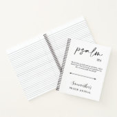 白黒聖書エレガント聖句祈りの言葉ジャーナル ノートブック (内部)