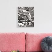白黒自然赤猫背 キャンバスプリント (インサイチュ (リビング))
