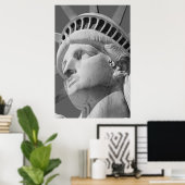 白黒自由のポスターを閉じる ポスター (ホームオフィス)