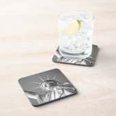 白黒自由の女神 コースター (右側)