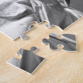 白黒自由の女神 ジグソーパズル (側面)