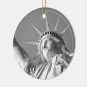 白黒自由の女神 セラミックオーナメント (左)