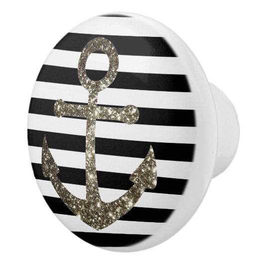 白黒航海のいかり引き出し セラミックノブ (右)