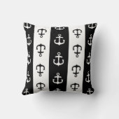 白黒航海のないかりの装飾的な枕 クッション (裏面)