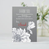 白黒花のサンキューカード サンキューカード (スタンド正面)