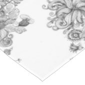 白黒花のテーブルクロス テーブルクロス (アングル)