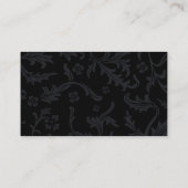 白黒花の名刺 名刺 (裏面)