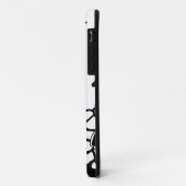 白黒花の庭のグラフィックパターン Case-Mate iPhoneケース (裏面/左)