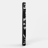 白黒花の庭のグラフィックパターン Case-Mate iPhoneケース (裏面/右)