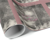 白黒花の庭 ラッピングペーパー (ロールコーナー)