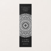 白黒花の曼荼羅 名刺 (外部フラット)